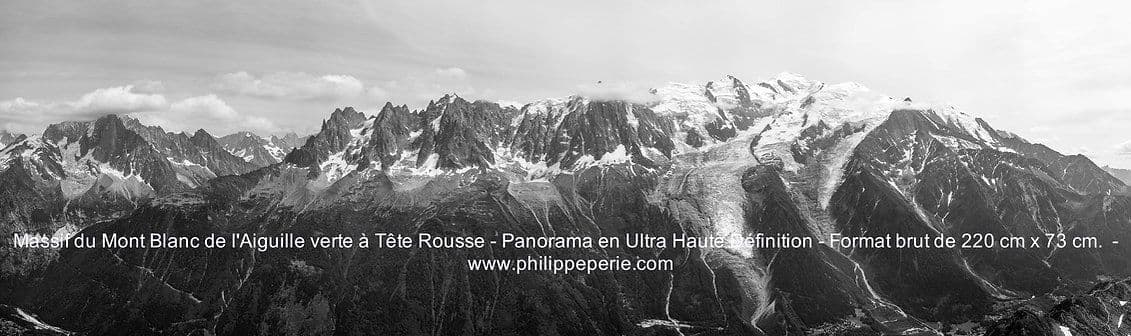 Panorama Ultra haute Définition du Massif du Mont Blanc